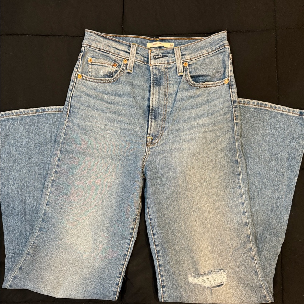 Light Blue Women’s High-Rise Straight Jeans